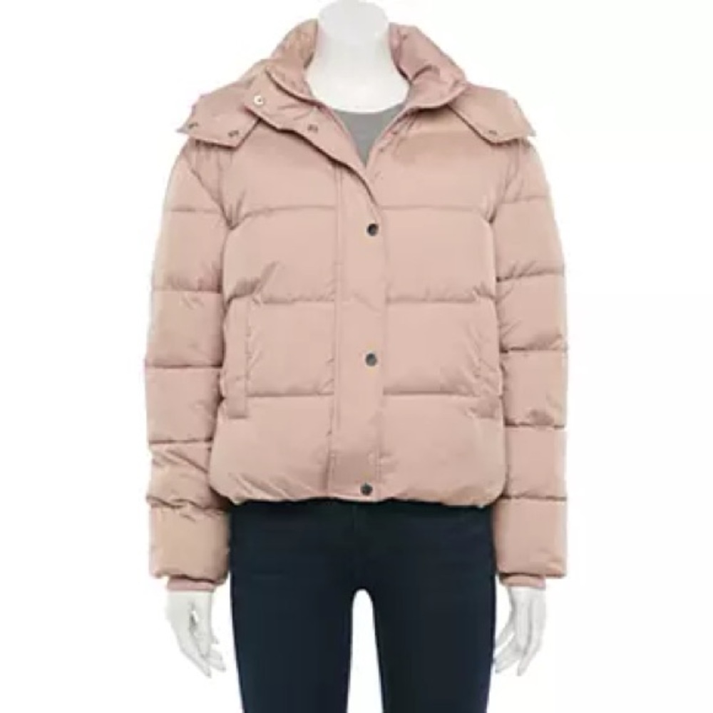 Puffer Jacket in Soft Pink
